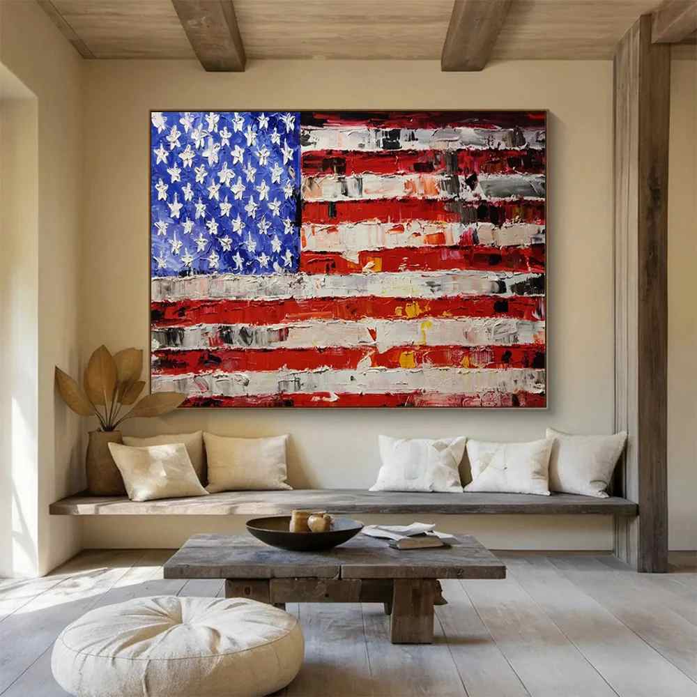 Textured_Acrylic_American_Flag_Patriotic_Abstract_Wall_Art_QZW75 wall art